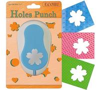 ECOHU Flower Hole Punch for Paper Crafts, 1.5-Inch Across, Cherry Blossoms Punch Cutter, Lever Punch, Flower Shape for Card Making, Scrapbooking, DIY Arts