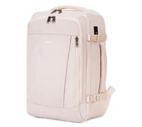 ECOHUB 20L Max Ryanair Cabin Bag 40x20x25 Underseat Backpack Carry on Bag Hand Luggage Backpack with USB Port Recycled PET Eco Friendly Rucksack for Women & Men, Beige (Patented)
