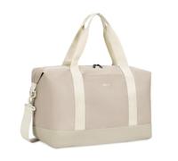 ECOHUB Easyjet 30L Cabin Bag - 45x36x20 Underseat Travel Flight Bag with Foldable Carry On, Removable Wet Pocket, Waterproof Overnight Holdall for Women (Beige)