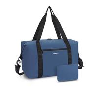ECOHUB for Ryanair Cabin Bags 40x20x25, Perfect for New Ryanair 40x30x20 Underseat Holdall Carry On Bag, 2Pcs Foldable Travel Duffel Bag, Anti-Tear Lightweight Overnight Weekend Bag, 24L-Blue