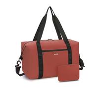 ECOHUB for Ryanair Cabin Bags 40x30x20, 2Pcs Foldable Underseat Holdall Carry On Bag, Anti-Tear Lightweight Travel Duffel Bag, Water-Resistant Overnight Weekend Bag for Women & Men, 24L-Red