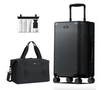 ECOHUB Hardside Expandable Carry On Luggage, Recycled PC 20" Rolling Luggage 22x14x9 Airline Approved with Spinner Wheels & TSA Lock, Lightweight Small Hardshell Travel Suitcase, 20inch Carry-on