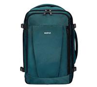 ECOHUB Ryanair Cabin Bag 40x20x25 Underseat Travel Bag 9 Pockets Hand Luggage Backpack Recycled PET Eco Friendly Rucksack for Women & Men Carry on Bag with USB Port, 20L,Blue Green