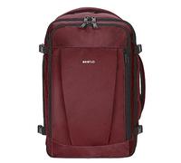 ECOHUB Ryanair Cabin Bag 40x20x25 Underseat Travel Bag 9 Pockets Hand Luggage Backpack Recycled PET Eco Friendly Rucksack for Women & Men Carry on Bag with USB Port, 20L, RED
