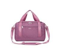 ECOHUB Ryanair Cabin Bags 40x20x25 Underseat Cabin Bag with Shoulder Strap Travel Hand Luggage Bag Holdall Bag Carry on Overnight for Women and Men(Pure Pink)