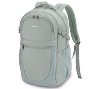 ECOHUB Travel Backpack for Women, 17.3 inch Suspended Laptop Backpack, Fashion Water-Resistant College Computer Bookbag, 28L Personal Item Bag with 12 Pockets for Causal, Work, Green