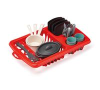 Ecoiffier 100% Chef Afwas Droogrek met Eetset, 23dlg. (US IMPORT)