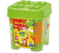 Ecoiffier 1445 Abrick Piece Barrel, Multicoloured, 70 pièces Jungle Chest 70 piè