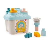 Ecoiffier BB Abrick House Shape Sorter11-Piece Shape Matching Toy for Toddlers Aged 12+ Months Educational Montessori Toy for Hand-Eye Coordination, Shape Recognition & Imaginative Play Made in France