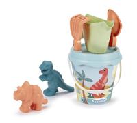 Ecoiffier Decor 462 - Bucket Filled with Dino 17 cm 2 Sand Moulds - Beach Game f