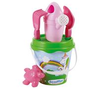 Ecoiffier Eco687 Unicorn Bucket with Insert 17 cm Multi-Coloured