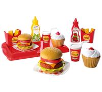 Ecoiffier Hamburger Set (36-Piece, Multi-Colour)