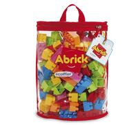 Ecoiffier Jouets 838 - Abrick Stacking Brick Bag - Construction Game for Children - 120 Pieces - From 18 Months - Made in France, Multi-Coloured