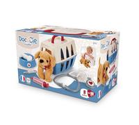 Ecoiffier - Veterinary suitcase for children 24 cm - plush dog and grooming accessories included - Imitation game - From 18 months - Toys for children - 273 - France Guarantee