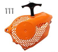 ecoil Starter Assembly A051003132, for Echo CS-2511T and CS-2511P Chainsaws, Plastic Puller Disk Replacement Part with Optional Screws Kit, Compact Engine(With screws)