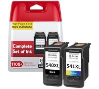 ECOINKO PG-540XL & CL-541XL - Print 1100+ Pages, Replacement for Original Canon 540 and 541 Ink Cartridges, Printer Ink 540 541 XL for Canon Pixma TS5150 TS5151 TS5100 MG3600 MG3650s MG3650 MG4250