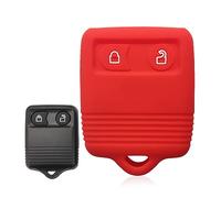 ECOiNVA for Ford F-150 F-250 Super Duty Outdoor Adventure Silicone Car Key Case Built for Tough Conditions (Red)