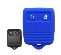 ECOiNVA for Ford F-150 F-250 Super Duty Outdoor Adventure Silicone Car Key Case Built for Tough Conditions (Blue)
