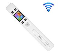 ECOiNVA for iScan Wand Portable Scanner Rechargeable Wifi Office Business Home Scanners Up to 1050DPI Support JPG PDF Documents With LCD Screen (White)