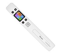 ECOiNVA iScan Scanner Wand Mini Pocket Portable A4 with LCD Screen, No WiFi Function (White)