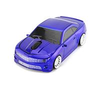 ECOiNVA Wireless Sports Car Mouse Desktop Laptop Computer Mouse 2.4GHz Optical Office Mouse for DHF (Blue)