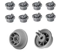 EcoJozon Set of 8 Lower Basket Wheels for Dishwashers and Dishwashers - Universal Wheels Replacement Parts Compatible with Bosch, Siemens, Neff, Beko for Lower Basket
