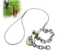 Ecoker T Post Puller Heavy Duty Fence Post Jack Remover Repair Chain Stake Puller Tool Stump Removal