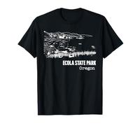 Ecola State Park Oregon Road Trip Vacation Souvenir T-Shirt