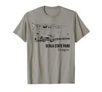 Ecola State Park Oregon Road Trip Vacation Souvenir T-Shirt