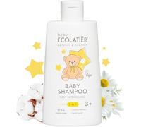 Ecolatier Baby Shampoo and Shower Gel Children 2-in-1 for Easy Detangling, 250 ml, pH Neutral Shampoo, Tear-Free with Cotton Extract and Lactic Acid for Children from 3 Years