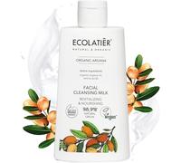 Ecolatier Revitalising & Nourishing Facial Cleansing Milk with Organic Argan Oil, 250 ml - 98.9% Natural, Vegan - Cleans & Nourishes for Radiant Skin, with Amino Acids