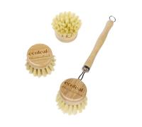 Ecoleaf By Suma Bamboo Wash Up Brush & 2 Heads