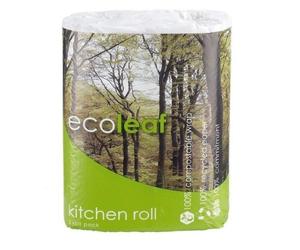 Ecoleaf from Suma Ecoleaf 3 Ply Kitchen Towels | 5 x 2 Rolls