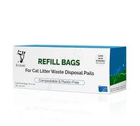 EcoLeo Refill Bags, Compatible with Litter Genie, Litter Champ and Litter Locker, Eco-Friendly, Plastic-Free, Compostable, Replaces Cartridges (Equals 4-Pack of Name Brand) (27-Count)