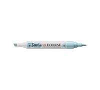 Ecoline Duotip Marker Pastel Blue 580 - Dual Nib Watercolour Pen for Drawing & Illustration
