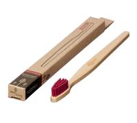 ecoLiving Beech Wood Toothbrush - Medium - Red Bristles