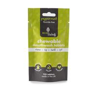 EcoLiving Chewable Mouthwash Tablets 125 Pack Fluoride Free