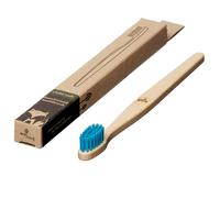 ecoLiving Kids Beech Wood Toothbrush - Fox - Blue Bristles