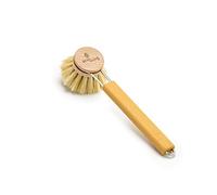 EcoLiving Non-Scratch NO Plastic Dish Brush (FSC Certified) - Cruelty-Free Dish Brush - Eco Friendly Washing Up Brush - Biodegradable and Made Sustainable Materials- Tough eco Dish Brush (Yellow)