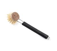 EcoLiving Non-Scratch NO Plastic Dish Brush - FSC Certified - Cruelty-Free - Eco Friendly Washing Up Brush - Biodegradable - Made with Sustainable Materials - Tough eco Dish Brush (Black)