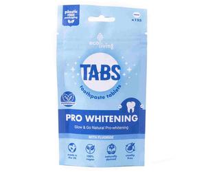 ecoLiving TABS Toothpaste Tablets - Pro Whitening with Fluoride - 125 pack