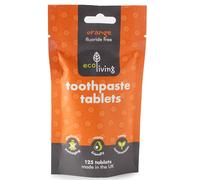ecoLiving Toothpaste Tablets - Orange Fluoride Free - 125 tabs