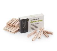 ecoLiving Wooden Clothes Pegs - 20