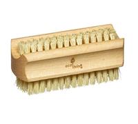 ecoLiving Wooden Nail Brush (9.5 x 3.8cm) - 100% Plastic-free & Biodegradable Vegan Nail Brush - Nail Scrub Brush Made by Hand in Germany - Sturdy Brush with Tough Bristles