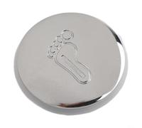 EcoLivzen 38mm Pop Up Click Clack Basin Waste Chrome Sink Drain Stopper for Bathroom Basin Bathtub Replacement