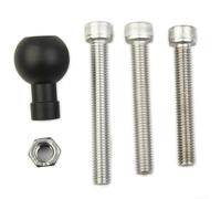 EcoLivzen 6061 Aluminum Motorcycle Handlebar Clamp Base 1 Inch Ball M8 Screw Assembly for RAM-B-367U for RAM Mounts