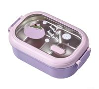 EcoLivzen Divided Meal Prep Box 1000ml Single Layer Large(Purple)