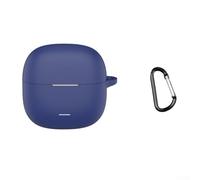 EcoLivzen For REDMI Buds 8 Lite Silicone Skin, Soft Case with Keychain Ring, Anti-Drop Earbud Cover(Navy Blue)