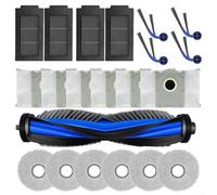 EcoLivzen Full Replacement Kit for ECOVACS for deebot N50 PRO for omni, Main Brush Side Brushes Mop Cloths Dust Bags Filters Robot Parts