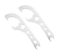 EcoLivzen Heavy Duty Can Opener Tool for Home Garage Use | Two-pack for value set, silver finish, portable design, fits toolbox, garage essential